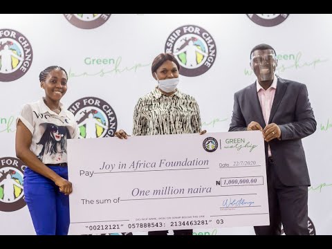 Report on presentation of funds to beneficaires of the 2019 Green Worship concert