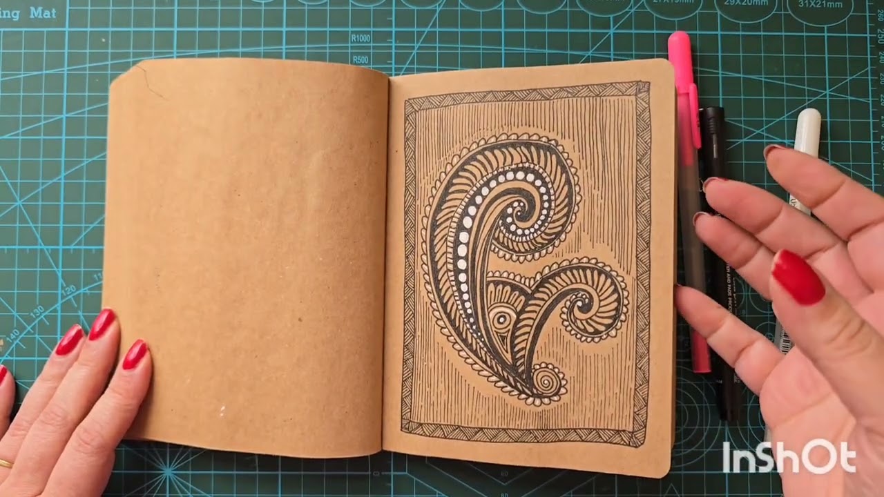 Sketchbook tour of another tone paper journal 😉  #sketchbooktour