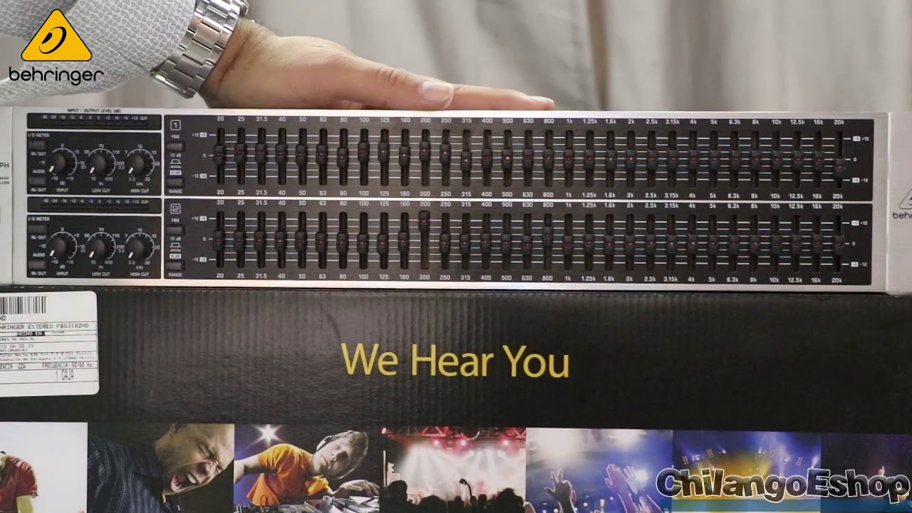 BEHRINGER FBQ3102HD 31-BAND STEREO GRAPHIC EQUALIZER CHILANGOESHOP