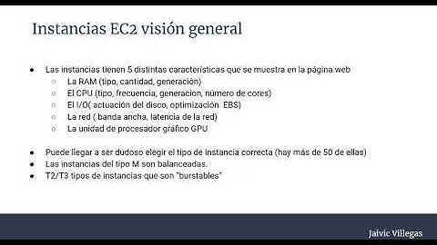 Características de las instancias de EC2 Video #22 | AWS EC2 Curso del 2020 para principiante