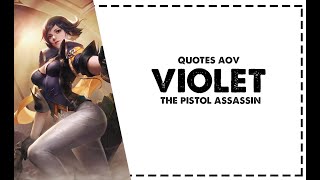 (QUOTES AOV) Violet | The pistol Assassin