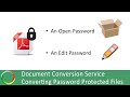 Converting Password Protected Files with Document Conversion Service | PEERNET