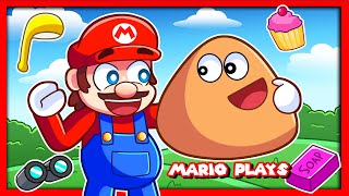 👲 I Played the Original Pou Game! | Mario Plays Pou screenshot 2