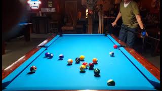 2Nd Ball Break From Headstring And Pocket . Carbon Fiber Ok Healing. Phenolic Tip.