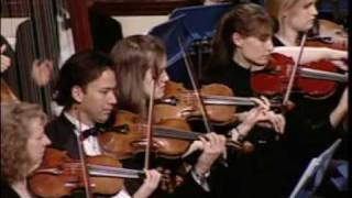 Celebrity Daniel Solberg conducts his orchestration of "What Child is This" Wealth