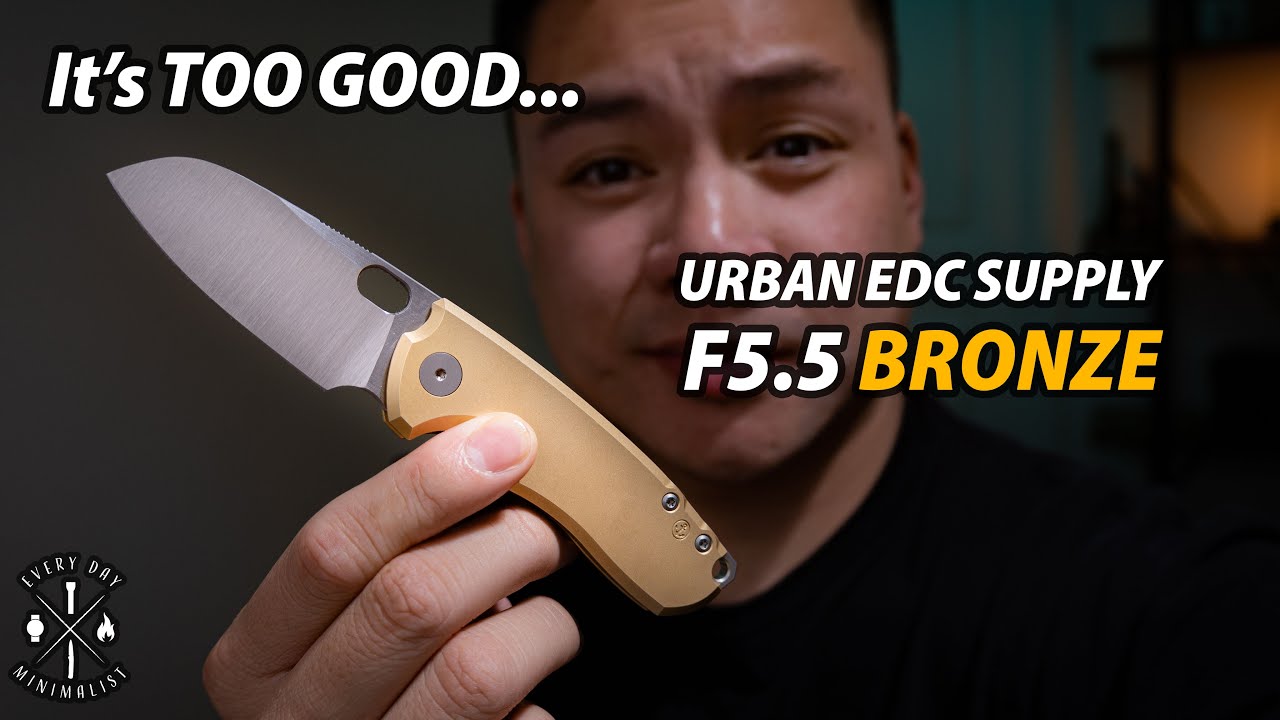 This Knife is INCREDIBLE Urban EDC Supply F5.5 Bronze YouTube