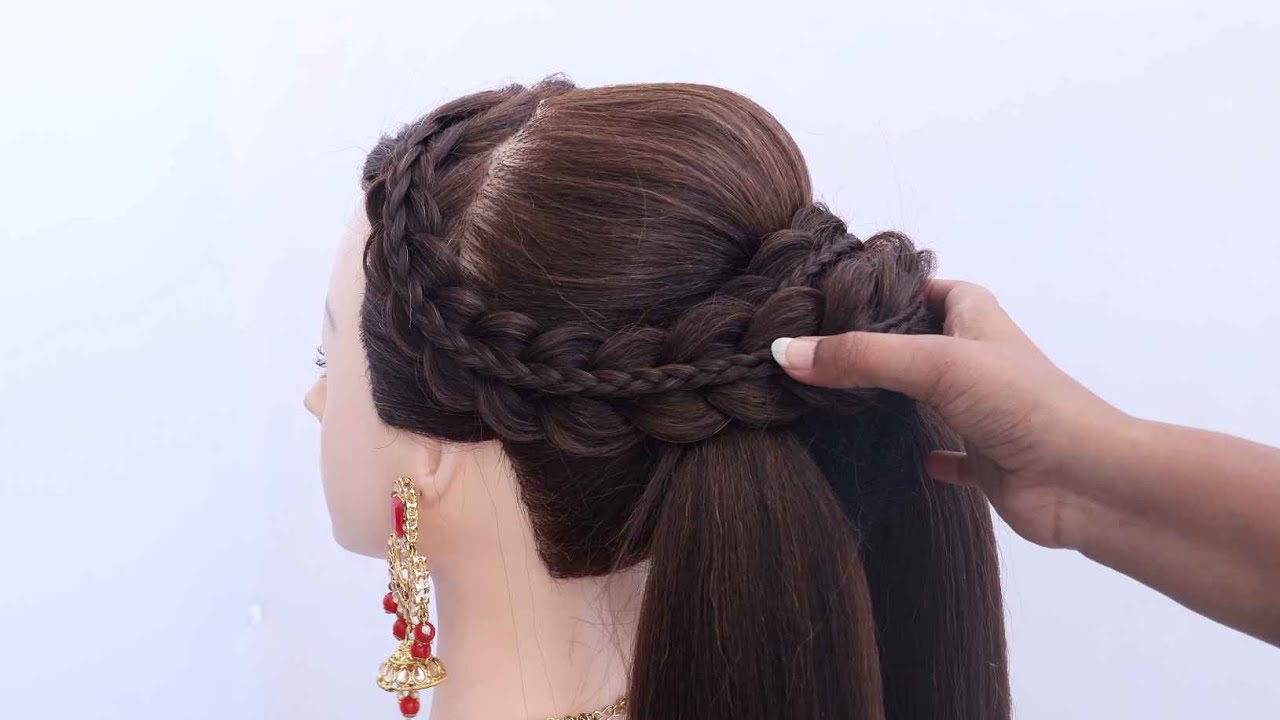 Advance Bridal Bun For Wedding Beautiful Massy Bun Hairstyle Tutorial