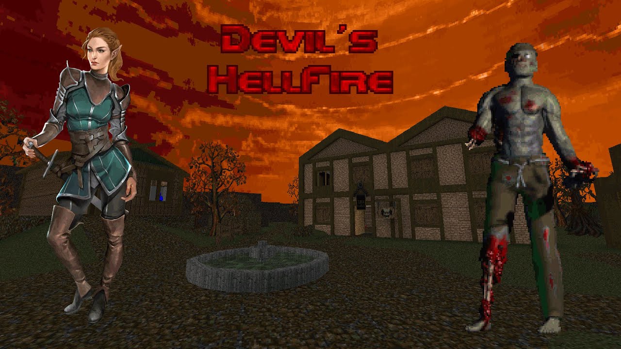 [GZDoom] "Devil's HellFire" - MAP01: "Coming Home" + "MMDoom" & "Walpurgis"