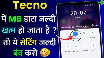 Tecno Mobile Me MB Data Jaldi Khatam Ho Jata Hai Kya Kare | Tecno Mobile Me MB Data Kaise Bachaye