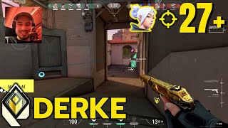 SUNSET! 27 ELIMS! VIT DERKE JETT RADIANT RANKED GAMEPLAY
