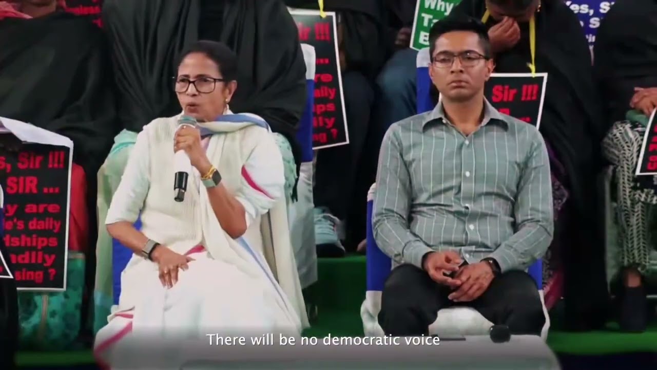 «Нападение на демократию»: Мамата Банерджи критикует BJP за несовершенство процесса SIR в Бенгали...