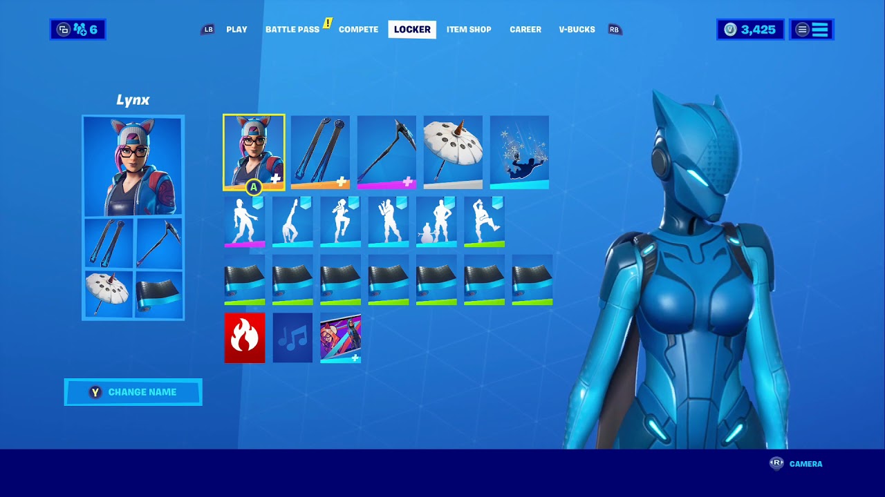 Outfit - Lynx (Stage 4 - No Ponytail, Blue)