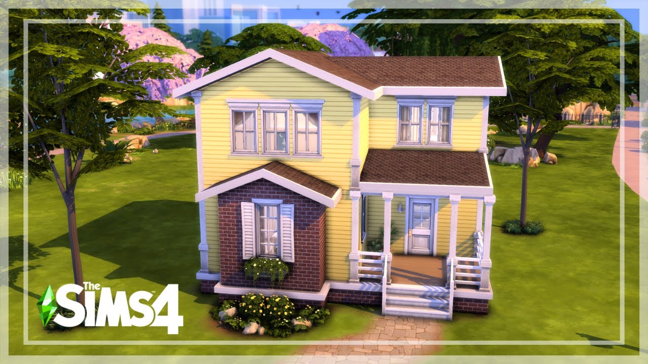 CASA PEQUENA AMARELA 💛 | Jogo Base | The Sims 4 Stop Motion