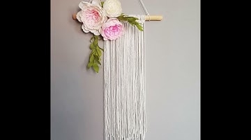 Macrame Tutorial for COMPLETE beginners | | 마크라메 플라워 키링 만들기 How to make a Macrame Keychain #shorts