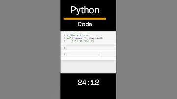 Fibonacci series python code ||  @marathicoder7179