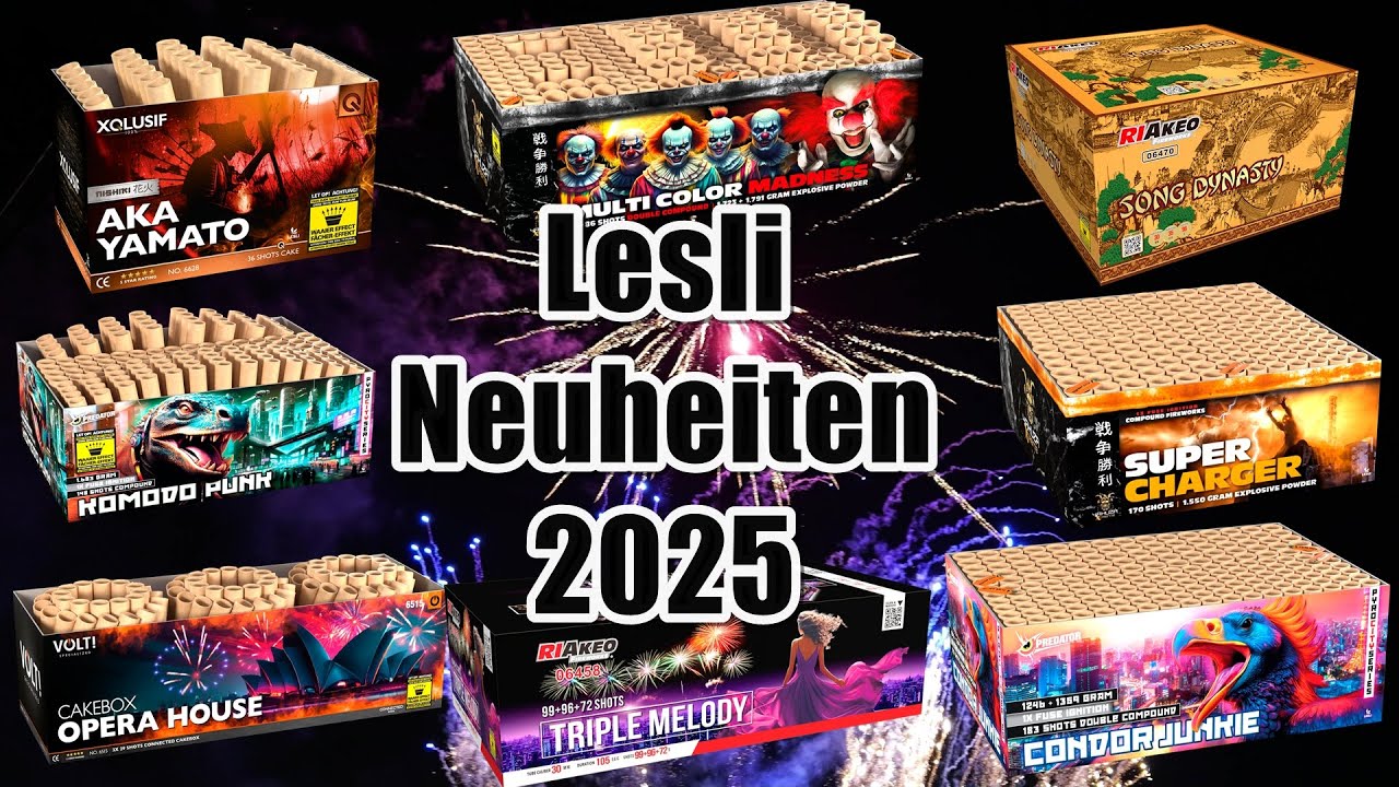LESLI Vorschießen 2025 I NEUHEITEN 2025 I viele Riakeo Produkte I Pyro Man