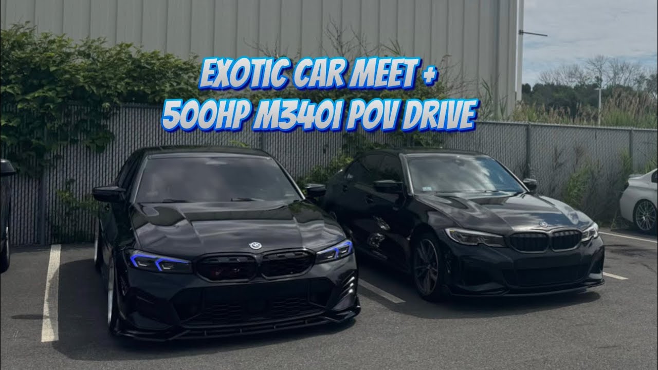 МАШИНЫ И КОФЕ + ЕЗДА ОТ ПЕРВОГО ЛИЦА НА МОЕМ ГРОМКОМ 500-СИЛЬНОМ M340i (МЕНЯ ВРЕЗАЛ В ЗАДНЮЮ ЧАСТЬ)