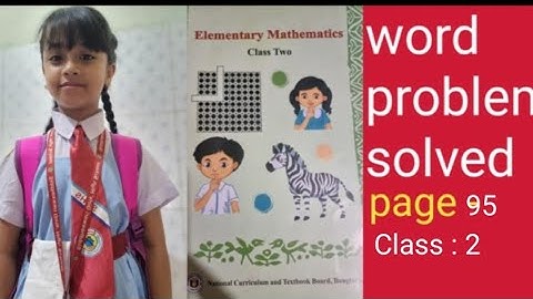 Class 2, Elementary mathematics 2025 ,page _95 English version.(Easy solution).#maths#viralmaths#fyp