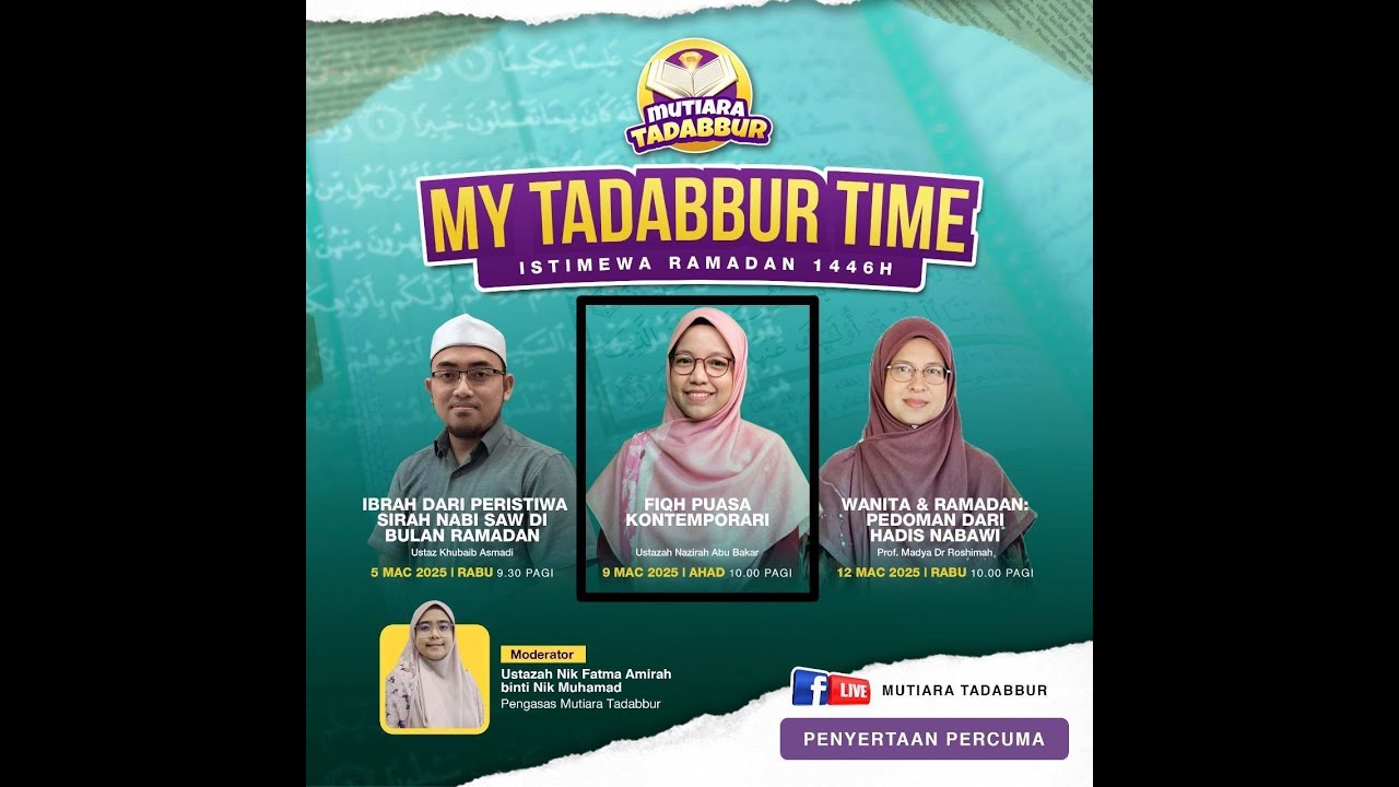 MY TADABBUR TIME ISTIMEWA RAMADAN: SIRI 2