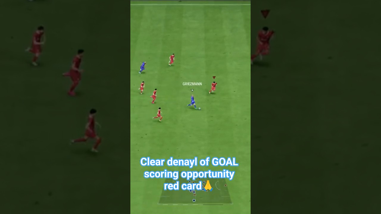 EA Clear denayl of GOAL scoring opportunity red card ⚽midgamer🙏