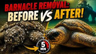 FULL VIDEO: How Volunteers RESCUE Turtle From Deadly Parasite #barnacles #relatable #wildlifeanimals