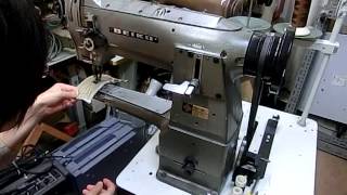 セイコー総合送り腕ミシン1本脚台付 LSC－8B型 - YouTube