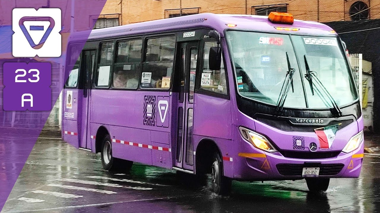 RUTA CDMX - AULSA 23A - De Metro Tacuba a Especialidades Médicas - RECORRIDO COMPLETO