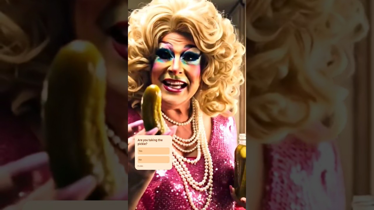 Would you accept a pickle from this A.I. Drag Queen? 💃🏻 