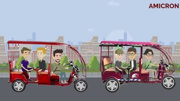 Amicron E rickshaw ads  || Video ads maker || TV ad || Animation Video maker || Satra productions
