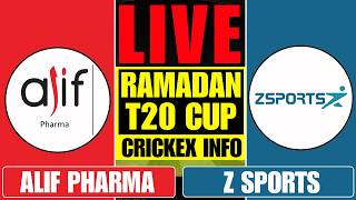 ALIF PHARMA vs Z SPORTS LIVE | ALP vs ZSP - CRICKEX INFO