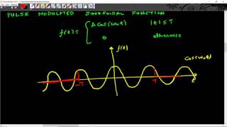 Lecture 8: Fourier Transform of Sinusoidal Functions and Pulse-Modulated Sinusoidal functions