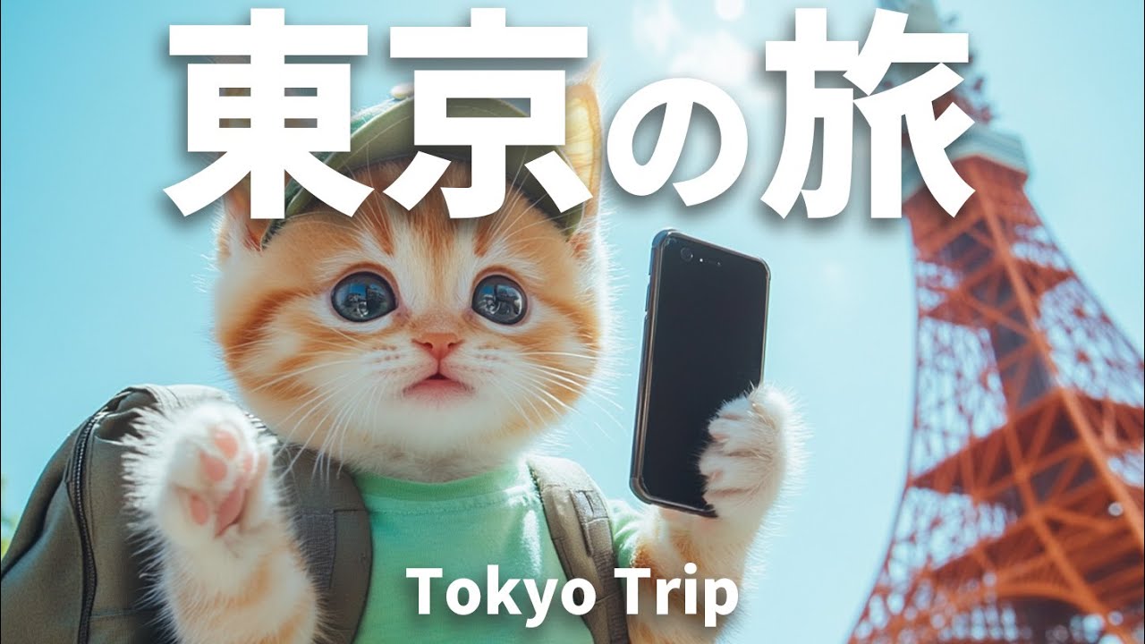 子猫の東京旅行vlog | Tokyo Vlog【Ai猫の旅】