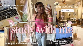 🎧 study vlog 🙇🏾‍♀️📚| how to ACTUALLY write good essays, study tips, lots of reading &amp; writing