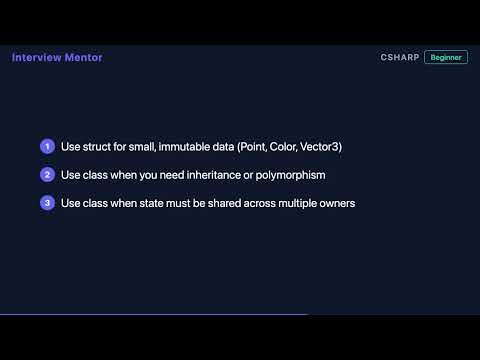 struct vs class in C# — What's the Difference?