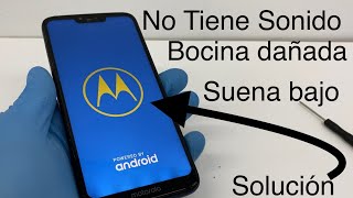 Mi Celular no se escucha, No tiene Sonido Moto G6, G7, e5, e6 - YouTube