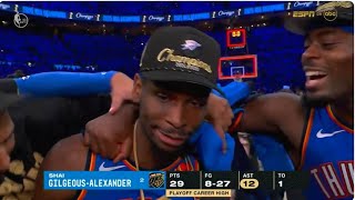 OKC THUNDER WIN NBA FINALS! Final 30 seconds, postgame celebrations and interviews