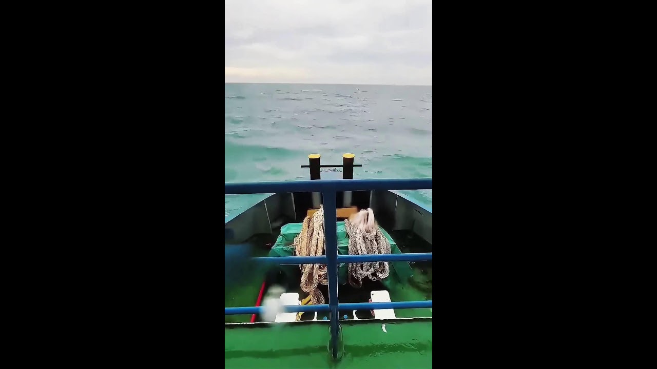 Ship Sailing on Big Waves 😱