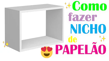 Como pintar nicho de papelão?