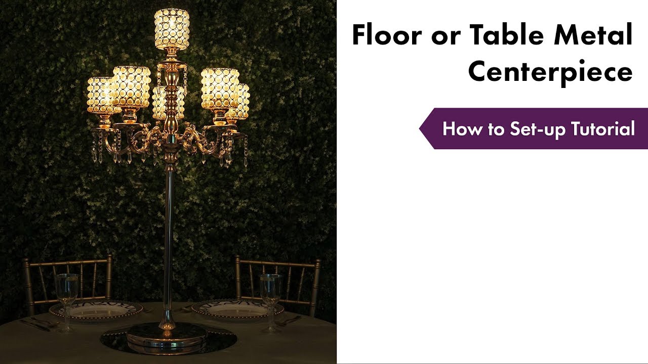 Floor or Table Metal Centerpiece Tutorial | How To Setup | eFavormart.com