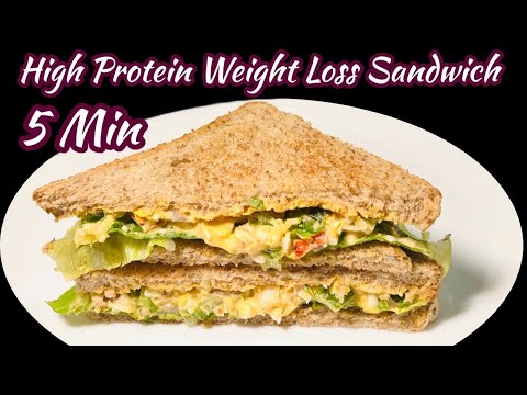 High Protein Sandwich For Weight Loss | Healthy Sandwich | Weight Loss Breakfast | Breakfast Ideas