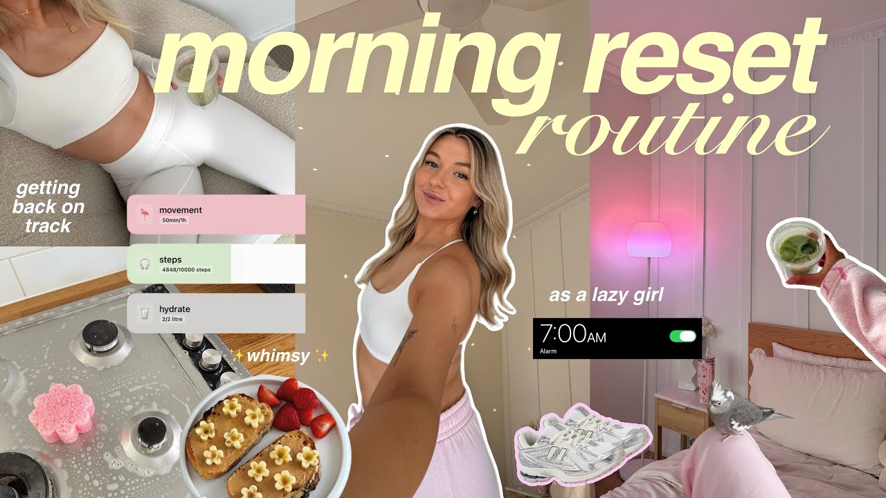 7AM MORNING ROUTINE 🌷*realistically* getting back on track ( as a lazy girl ) 