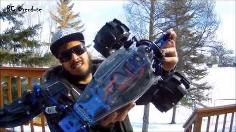 Rustler Snow-Mobile Busted Diff on 3s (Jumps and Deep Snow Thrill)Fun Day with a friend-RC Overdose