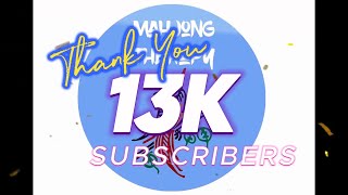 #386 April 27 2024 CORRECTED: Thank you, 13K subscribers!🤗🙌🎊🎉❤️ #mahjongtherapy #mahjong screenshot 3
