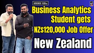 🇳🇿Student gets NZ$120,000 Job offer during studying Business Analytics from Yoobee College