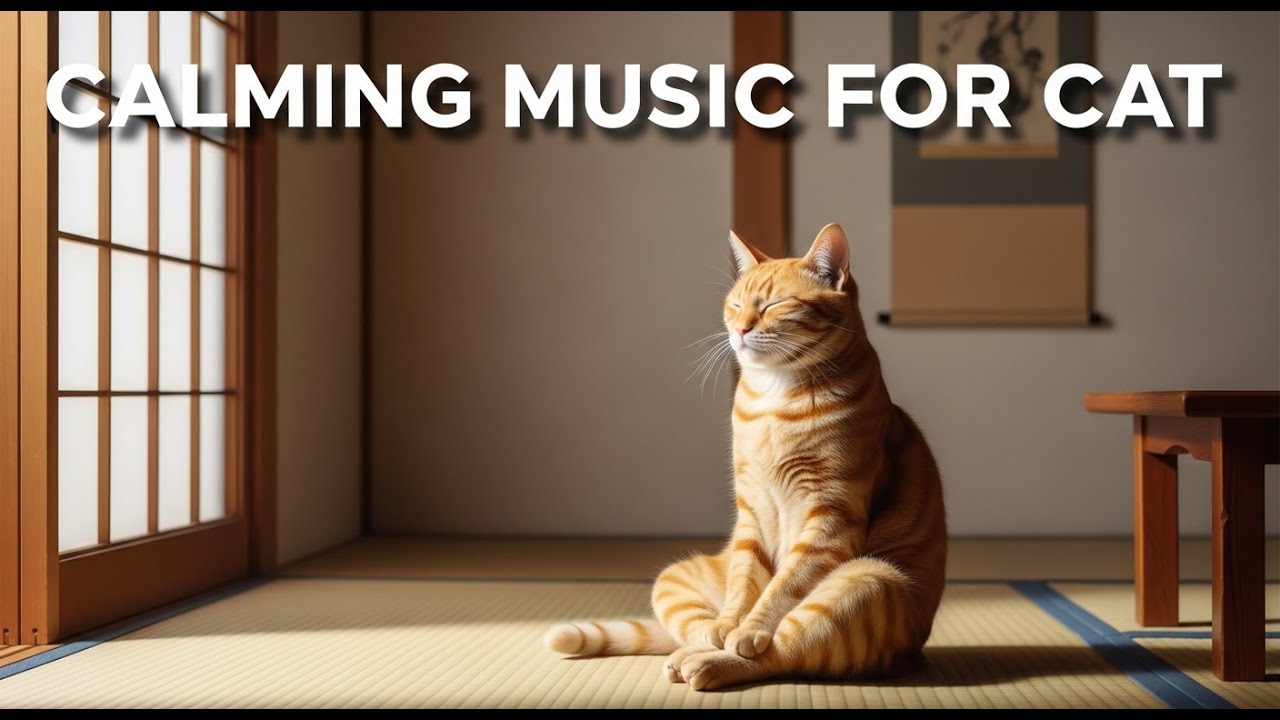 12 Hours of Relaxing Music for Cats with Nighttime Anxiety 😿 Healing Insomnia & Promoting Sleep 😌
