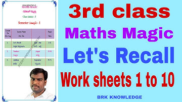 Grade 3 Maths Magic workbook  Semester - 1 | Let