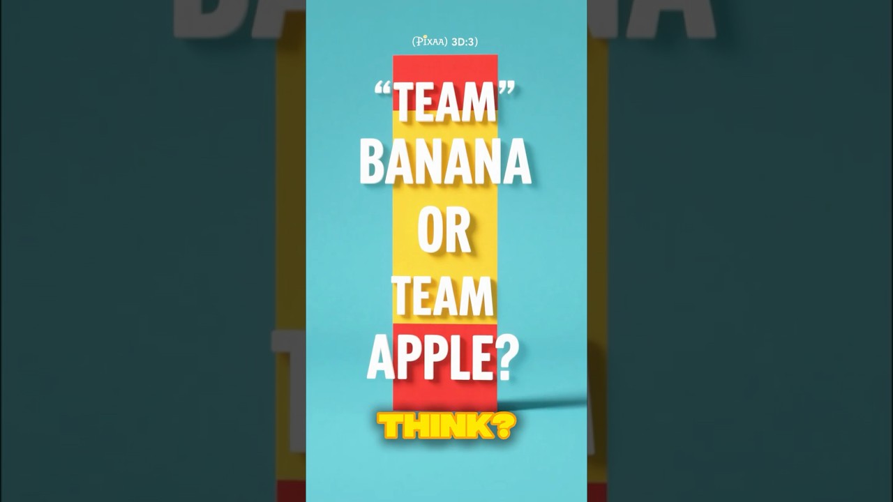 🍌 Banana vs. Apple: The Battle of the Tastiest! 🍎😂 