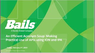 INFORmative Friday: An Efficient Acronym Soup - Making Practical Use of API's using ION and IPA