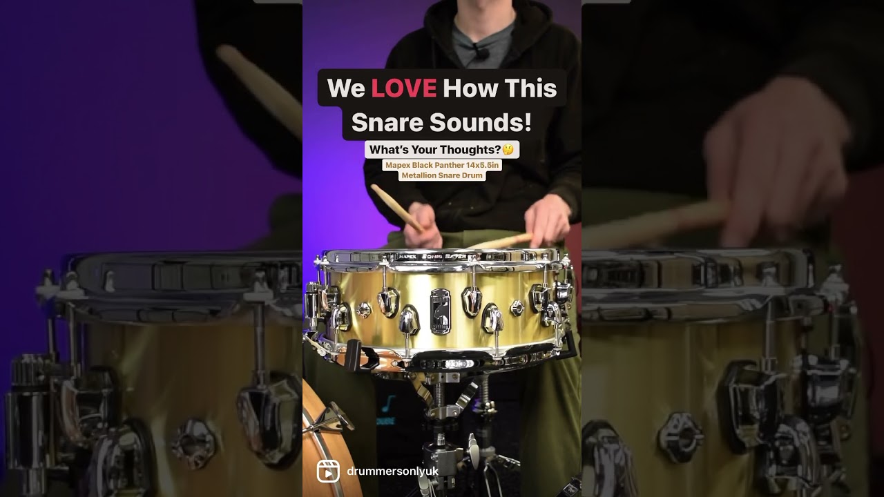 The Mapex Black Panther Metallion Sounds AWESOME