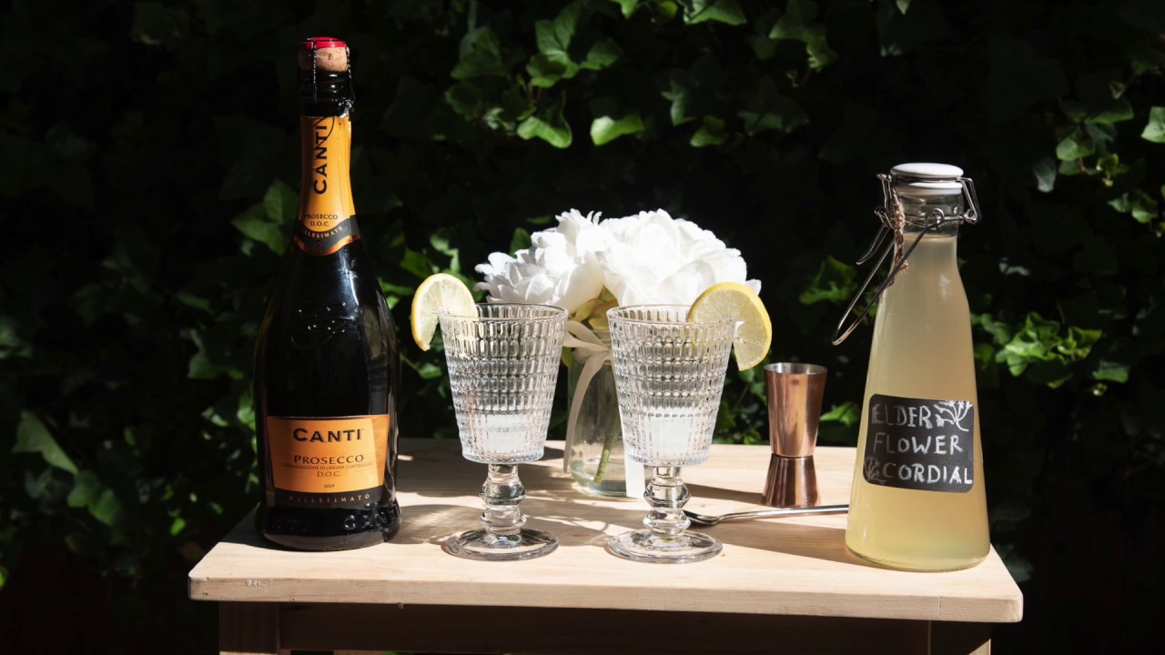 Easy Elderflower Prosecco Cocktail YouTube